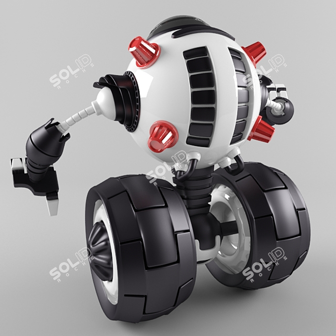 RoboBot: The Ultimate Smart Robot Assistant 3D model image 2