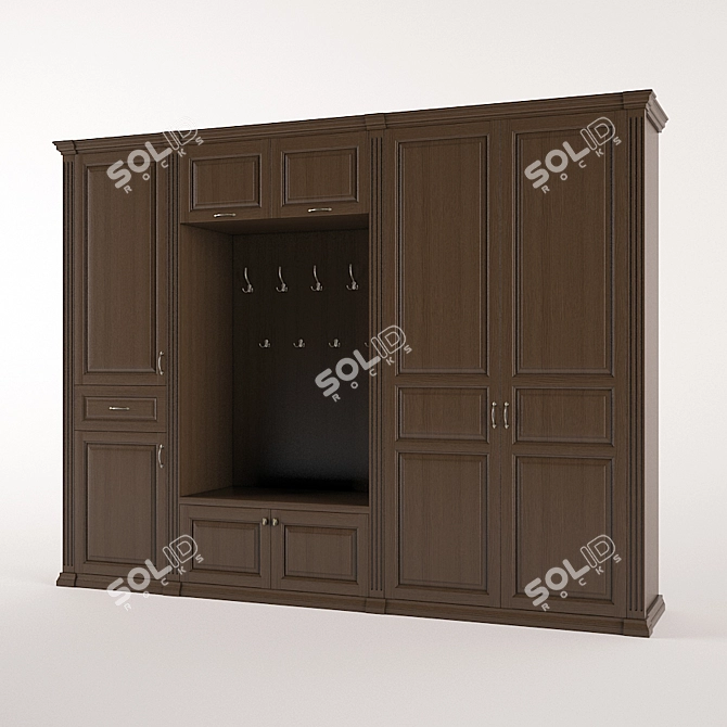 Elegant ALDO Mozart Entryway 3D model image 1