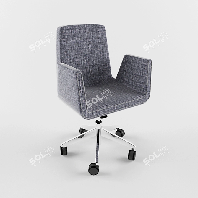 Title: Patrick Office Chair: Modern Comfort & Style 3D model image 1