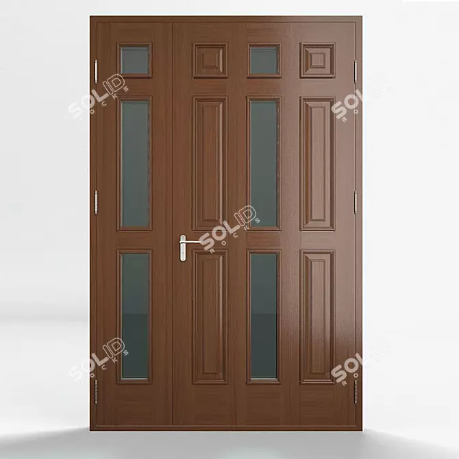 Wooder Exterier 09: Elegant and Durable Door 3D model image 1