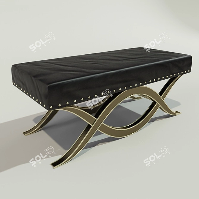 Simple Bench 3D model image 2