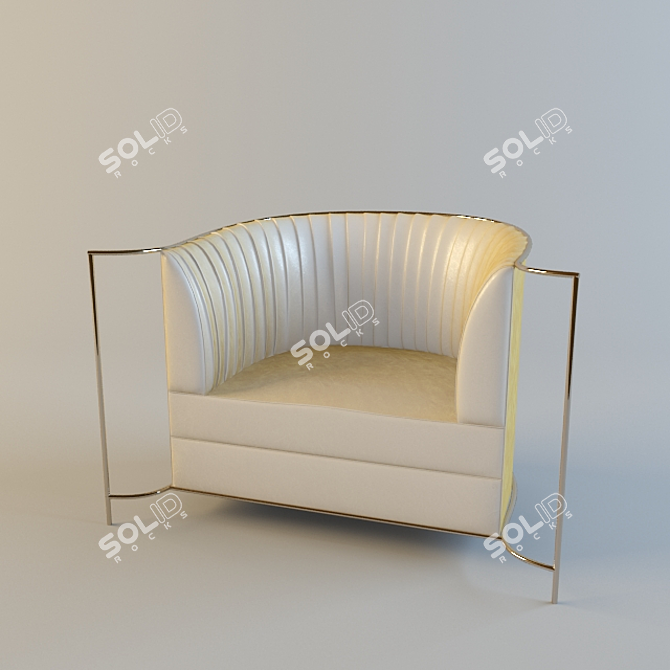 Luxury Koket Armchair 3D model image 1