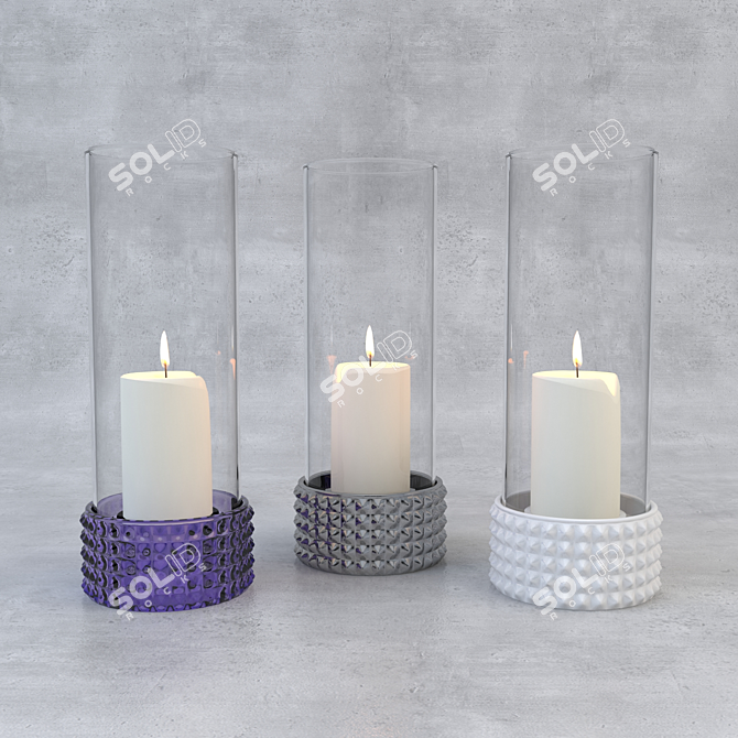 Versatile Candlestick Holder 3D model image 1