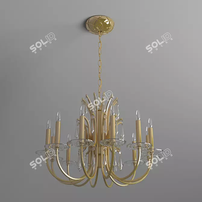 Elegant Faustig Pendant Light 3D model image 1