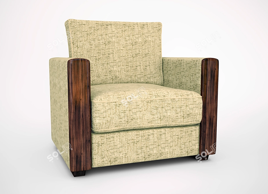 Cozy Comfort Chair 3D model image 1
