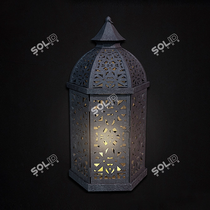 Vintage Lantern 3D model image 2