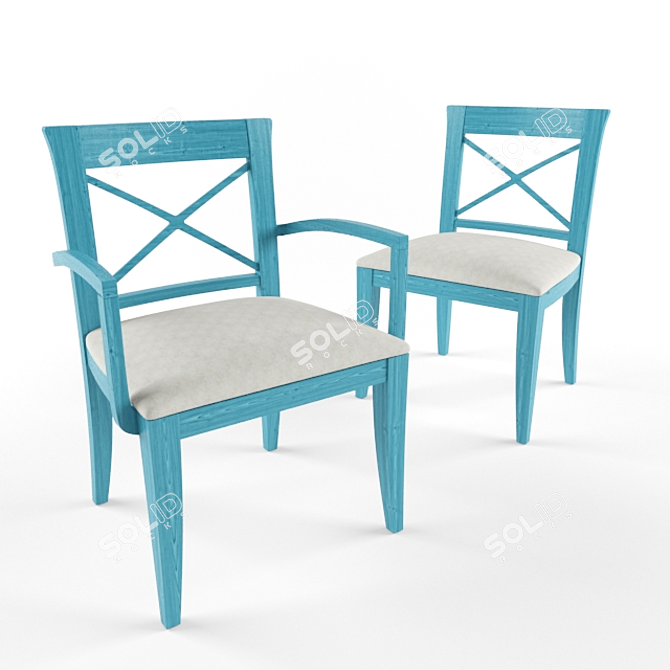 TONIN CASA Glamour Chair 3D model image 1