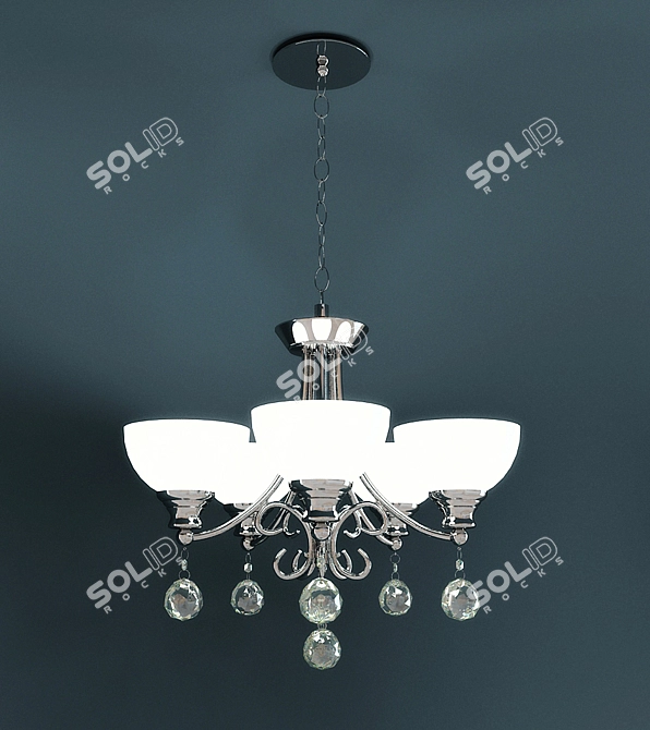 Wunderlicht Chandelier: Elegant Illumination 3D model image 3