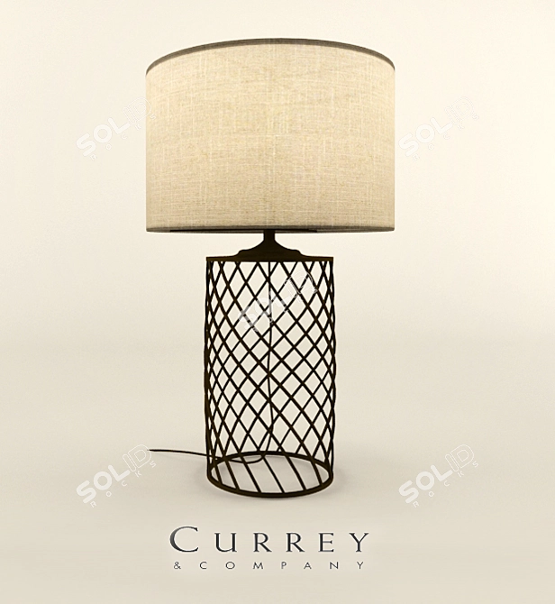 Elegant Dashiell Table Lamp 3D model image 1