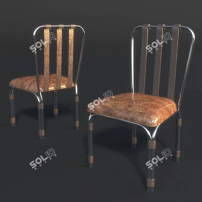 Elegant Dining Chair 3D model image 1