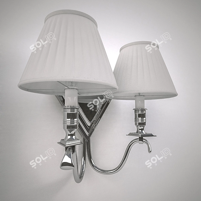 Elegant Diamond Wall Lamp 3D model image 2
