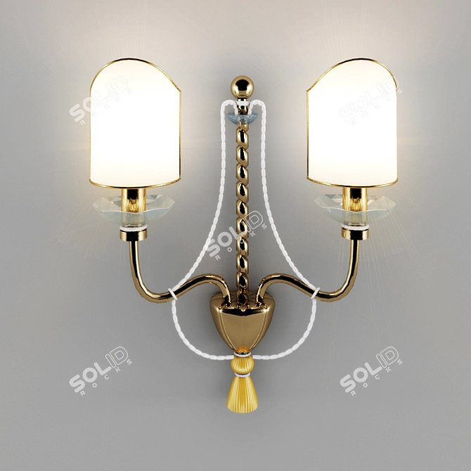 Luxury Contemporary Sconce by Prearo 3D model image 1