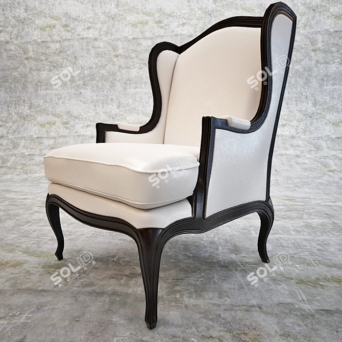 L'Origine Neo Classic Armchair 3D model image 2