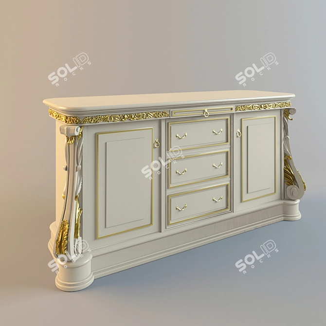 Modern Buffet, Moblesa SERIA NEO 3D model image 1