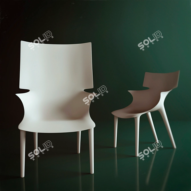 Modern and Stylish Kartell Duo 3D model image 1