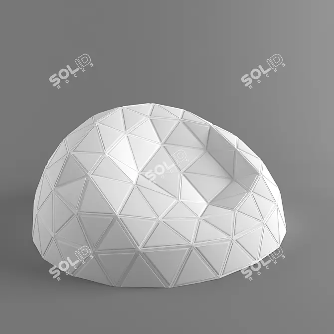 Trellis Bean Bag Chair 3D model image 1