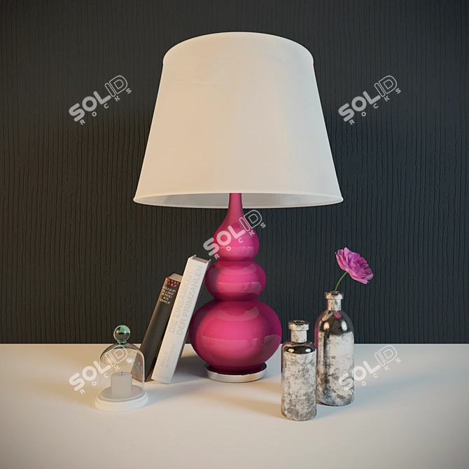 Floral Delight: Decorative Flower Set 3D model image 1