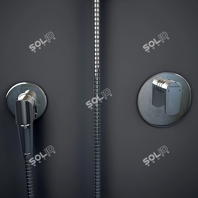 Luxury Shower Set: Villeroy & Boch (DornBracht) Subway 3D model image 3