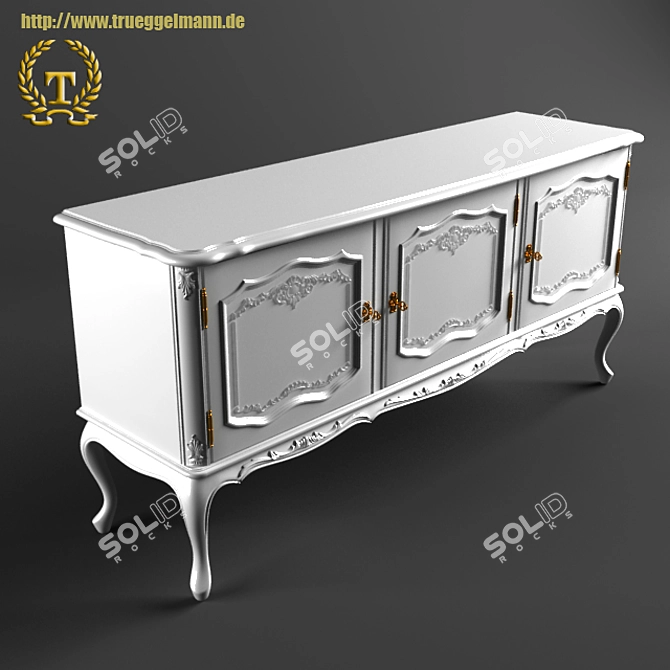 Elegant Buffet Stand: Trueggelmann 3D model image 1