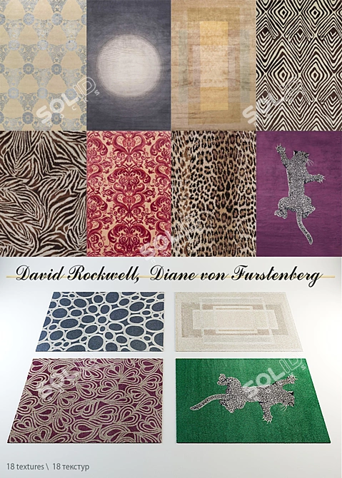 Designer Carpets: Rockwell & von Furstenberg 3D model image 1