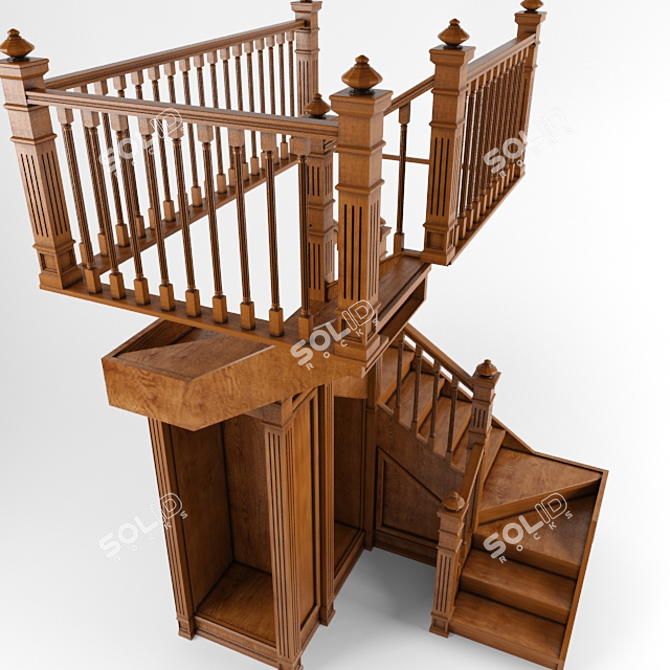 Modular Staircase Kit 3D model image 3