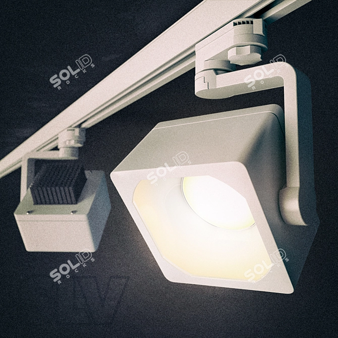 SLV Euro Cube DLMI Spot - Versatile Lighting Solution 3D model image 1