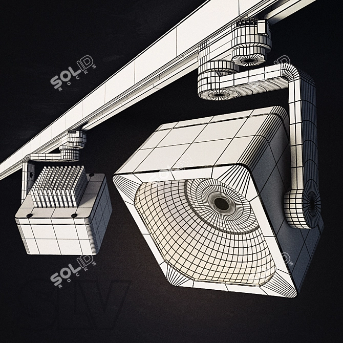 SLV Euro Cube DLMI Spot - Versatile Lighting Solution 3D model image 2