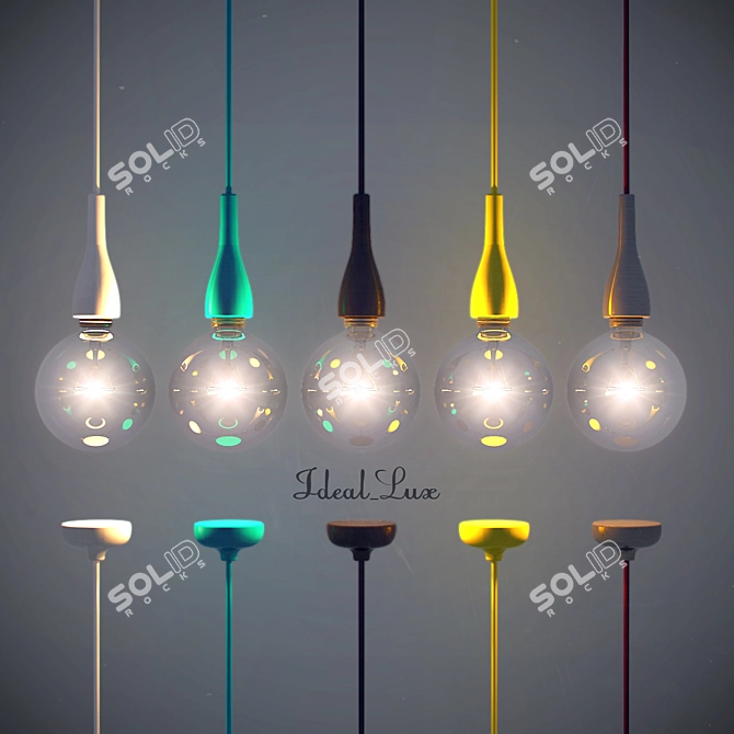 Ideal Lux MINIMAL SP1 Suspension Pendant 3D model image 1