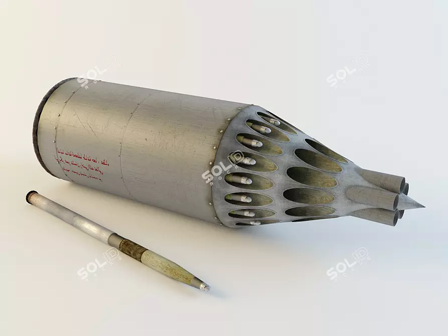 Title: Sleek Missile Pen 3D model image 1