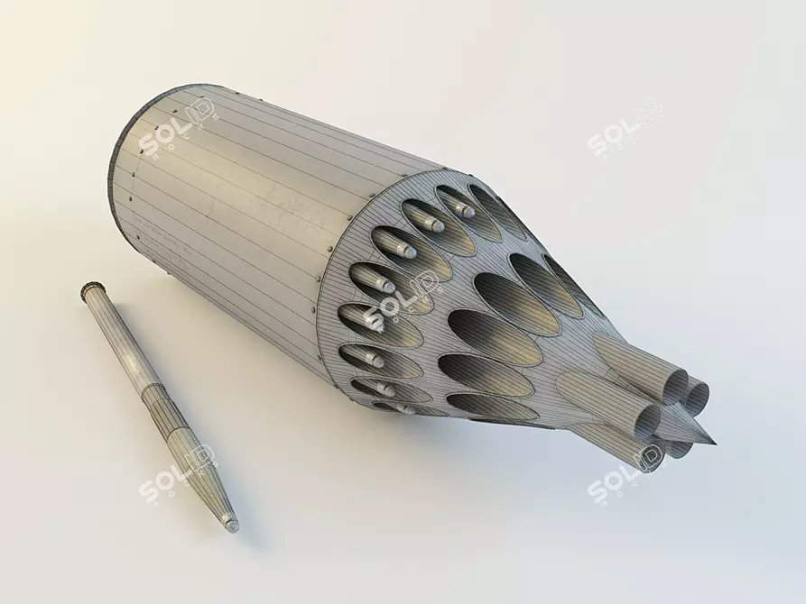 Title: Sleek Missile Pen 3D model image 2