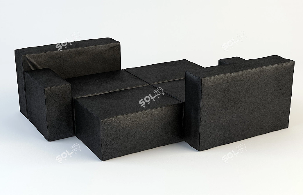 Modular Comfort Sofa 3D model image 1