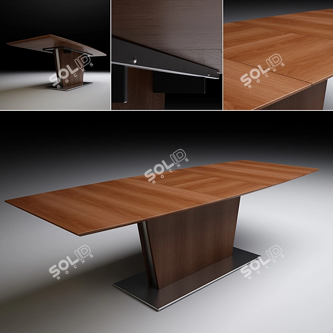 Modern Milano Dining Table 3D model image 1