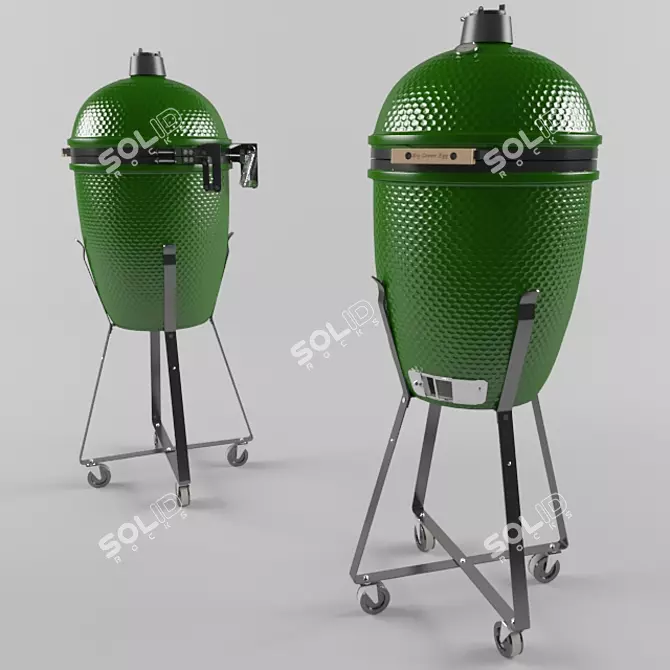 Big Green Egg Ceramic Grill 3D model image 1