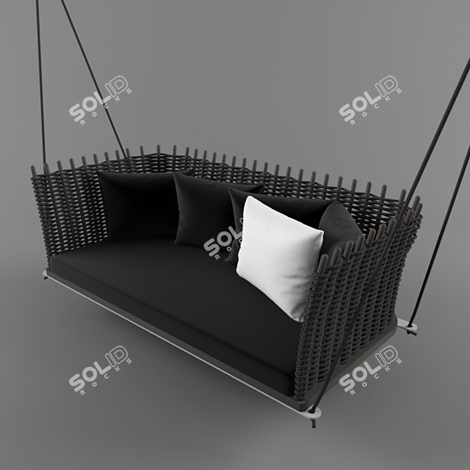 Wabi Swing: The Perfect Outdoor Retreat 3D model image 1