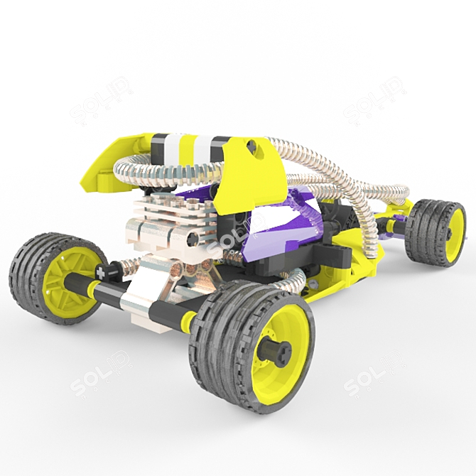 Speed Demon Lego Champion Racer 3D model image 2