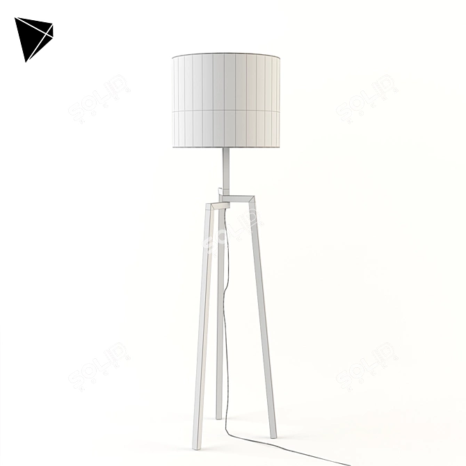 Bludot Stilt: Sleek & Stylish Floor Lamp 3D model image 3
