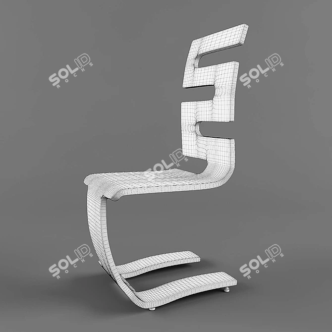 Sleek Stack C Chair: Innovative Design by Green Furniture Sweden 3D model image 3