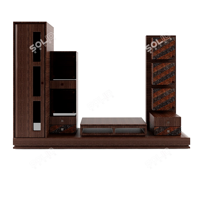 Modern Wall Shelf: 210*58*293 3D model image 1