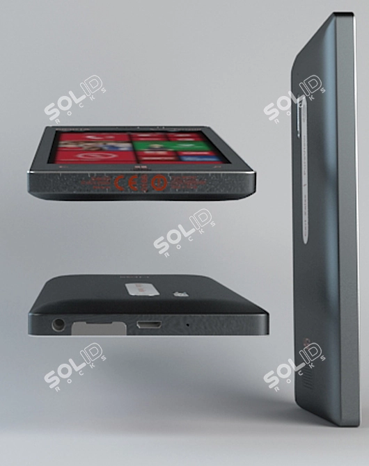 Nokia Lumia 928: Sleek Windows Phone 3D model image 2