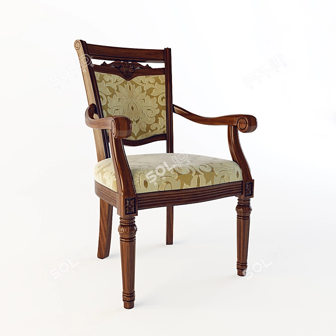 Timeless Elegance: Classic Chair 3D model image 1