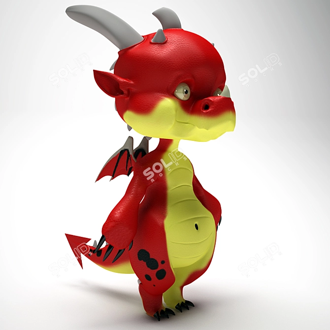 Title: Dragon Toy: Easy Texture Transfer 3D model image 1