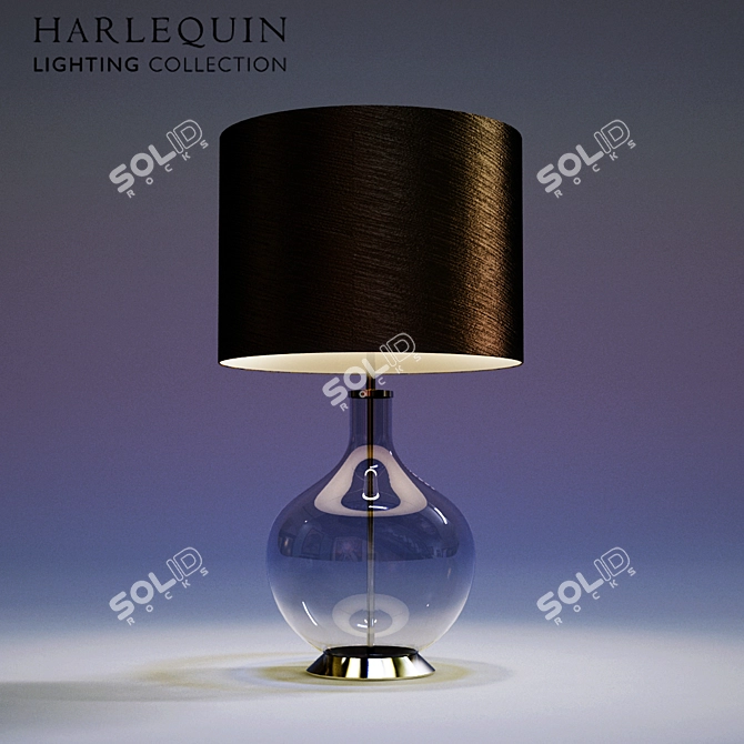 Harlequin Orb Clear Table Lamp 3D model image 1