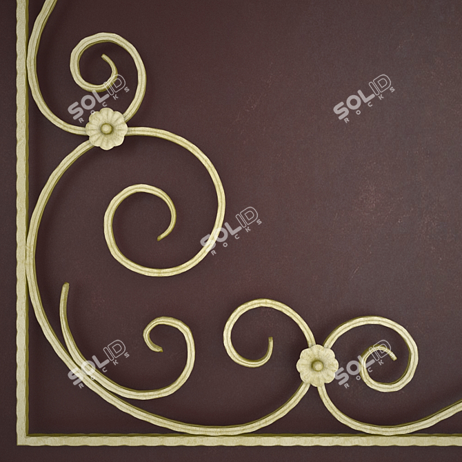 Title (English): Elegant Wrought-Iron Gates by Magellan 3D model image 3