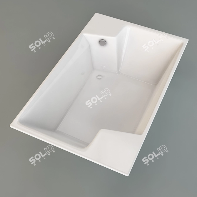 Luxurious Kolpa San Nabucco Bathtub 3D model image 2