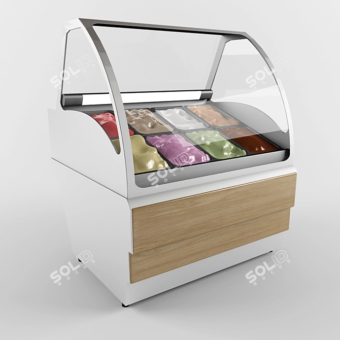 Ice Cream Showcase 3D model image 1