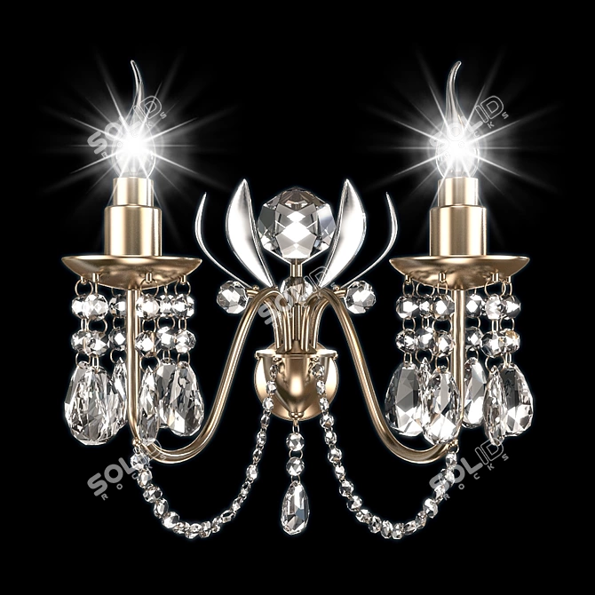 Glorious Sillo Sconce T122-P 3D model image 1