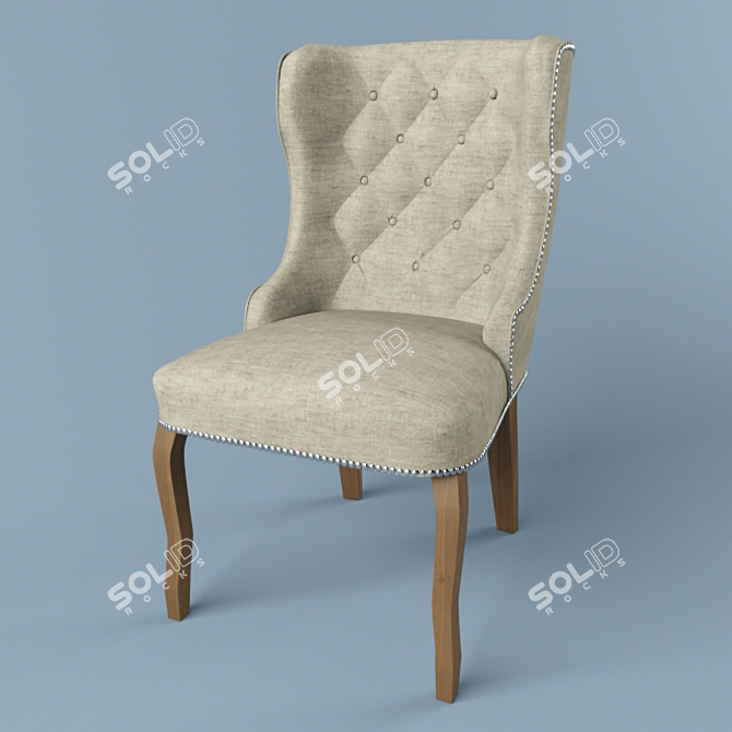 Elegant Riviera Maison Keith Chair 3D model image 1