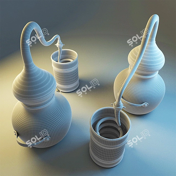 Copper Moonshine Distiller 3D model image 2