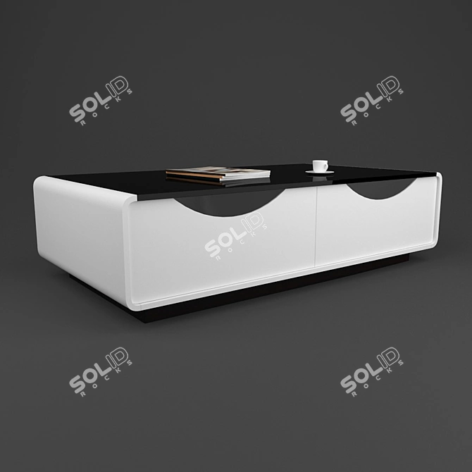 Modern Capri Coffee Table 3D model image 1