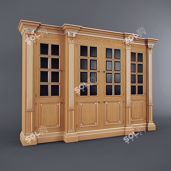 Elegant Wood Kitchen: Onlywood Lux 3D model image 3